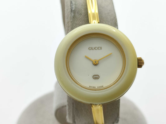 GUCCI Change Bezel 11/12 0708832 Quartz Current Status Immovable Women's Watch