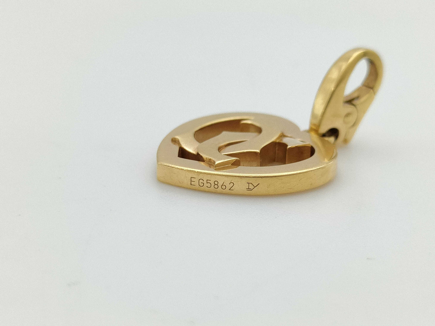 Cartier 2C Charm Pendant Top in Yellow Gold 750, 5.5g 