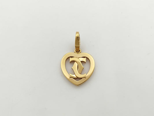 Cartier 2C Charm Pendant Top in Yellow Gold 750, 5.5g 