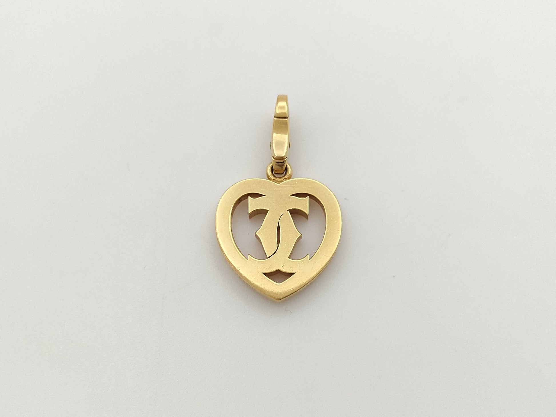 Cartier 2C Charm Pendant Top in Yellow Gold 750, 5.5g 