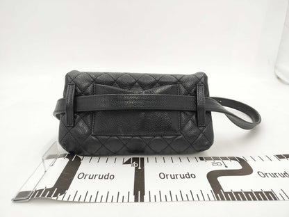 CHANEL Caviar Skin Black Bag Waist Bag