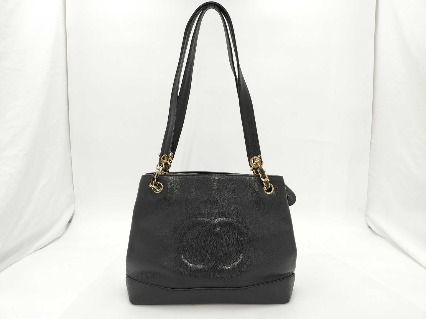 CHANEL Caviar Skin Black Bag