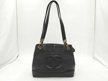 CHANEL Caviar Skin Black Bag