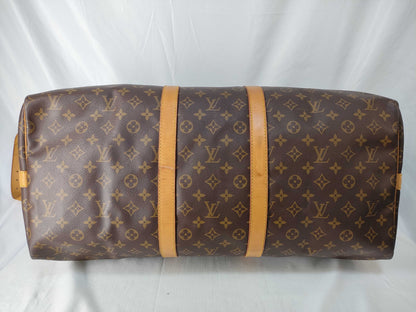 LOUIS VUITTON Monogram Louis Vuitton Keepall 55 Bandouliere Boston Bag