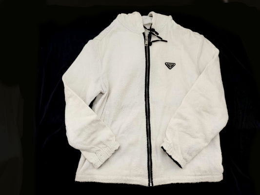 PRADA PRADA Zip Hoodie White Tops