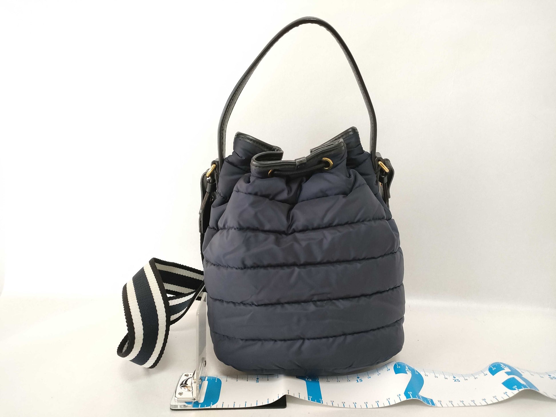 MONCLER Moncler Drawstring 2-Way Shoulder Bag Navy