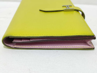 HERMES Bearn Soufflet Verso Long Wallet