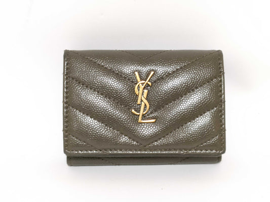 SAINT LAURENT Saint Laurent Paris Tri-fold Wallet Origami Tiny Wallet