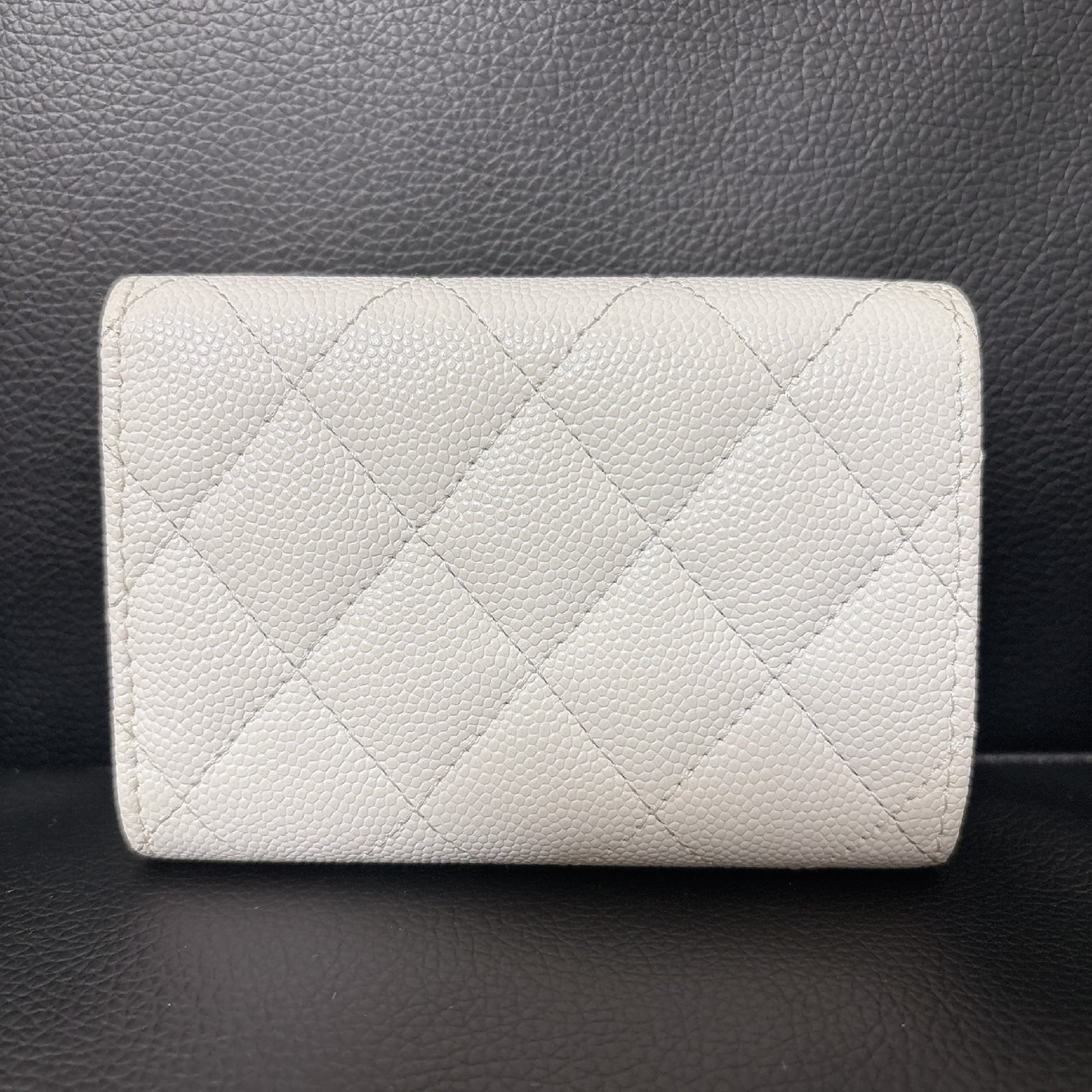 CHANEL Caviar Skin Matelasse Small Flap Wallet AP4173 Wallet