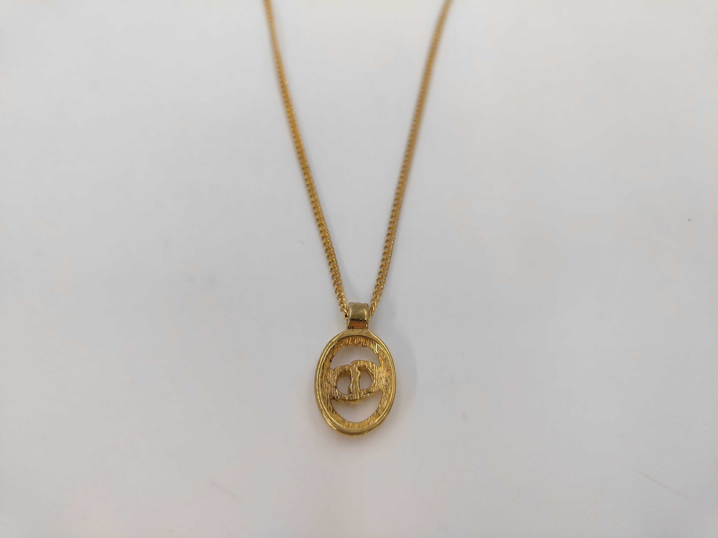 Dior CD logo necklace