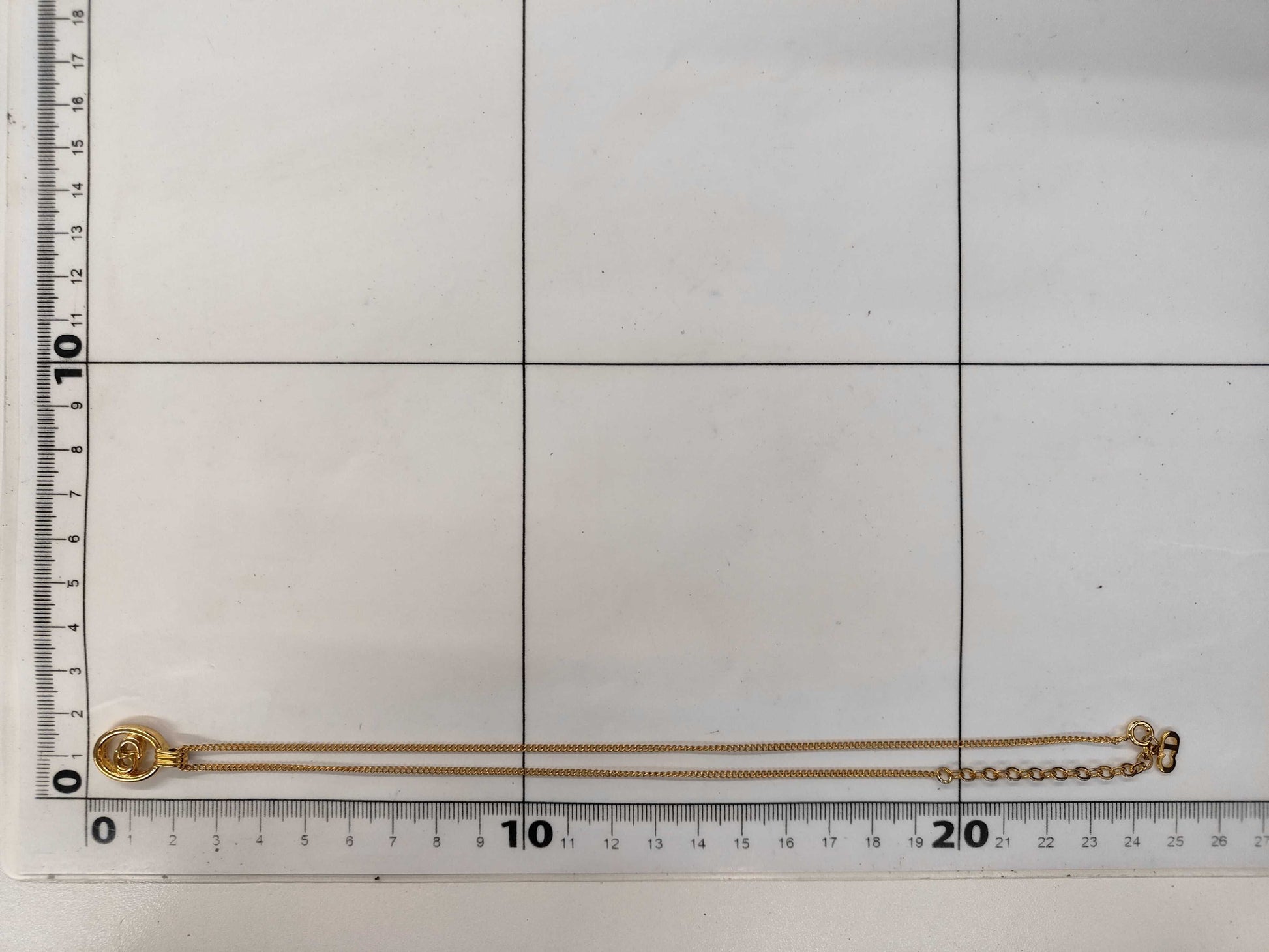 Dior CD logo necklace