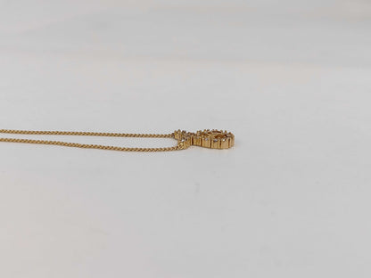 Dior CD logo rhinestone necklace