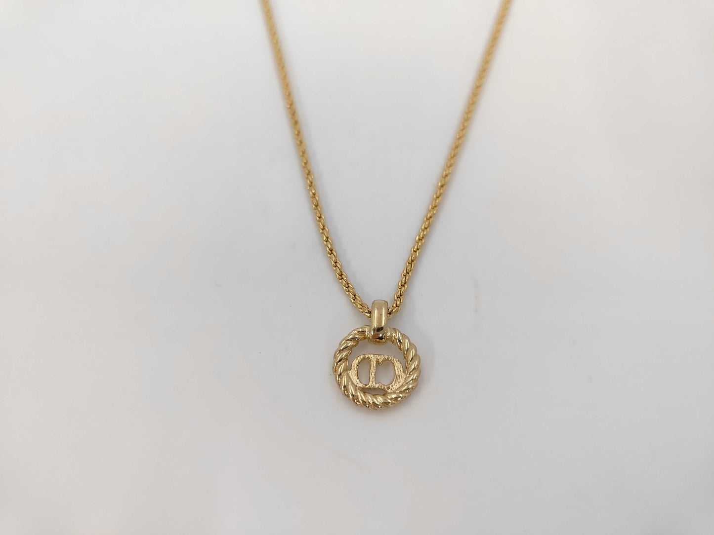 Dior CD logo necklace