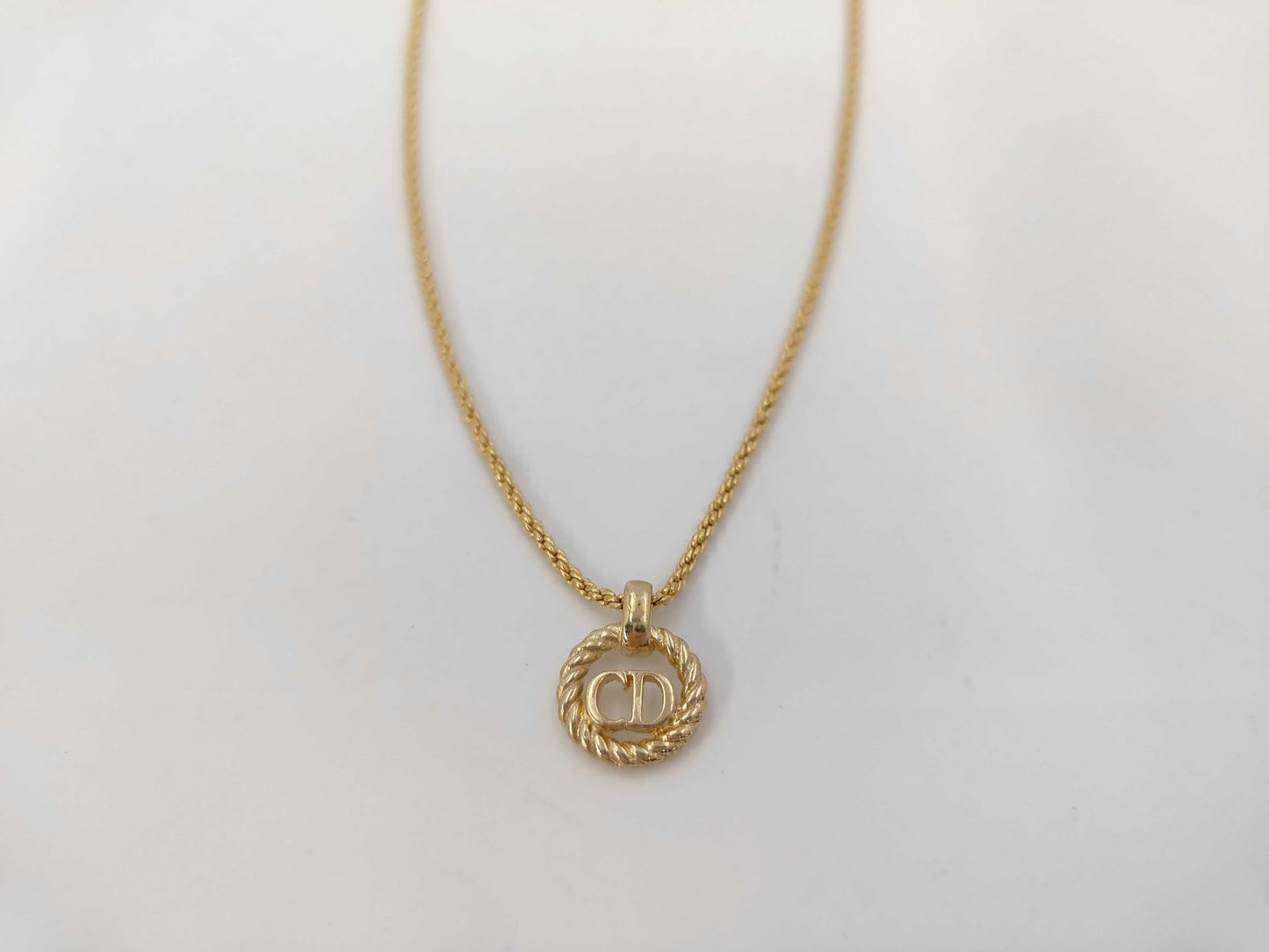 Dior CD logo necklace