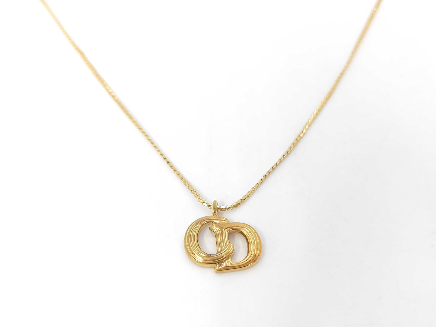 Dior CD logo necklace