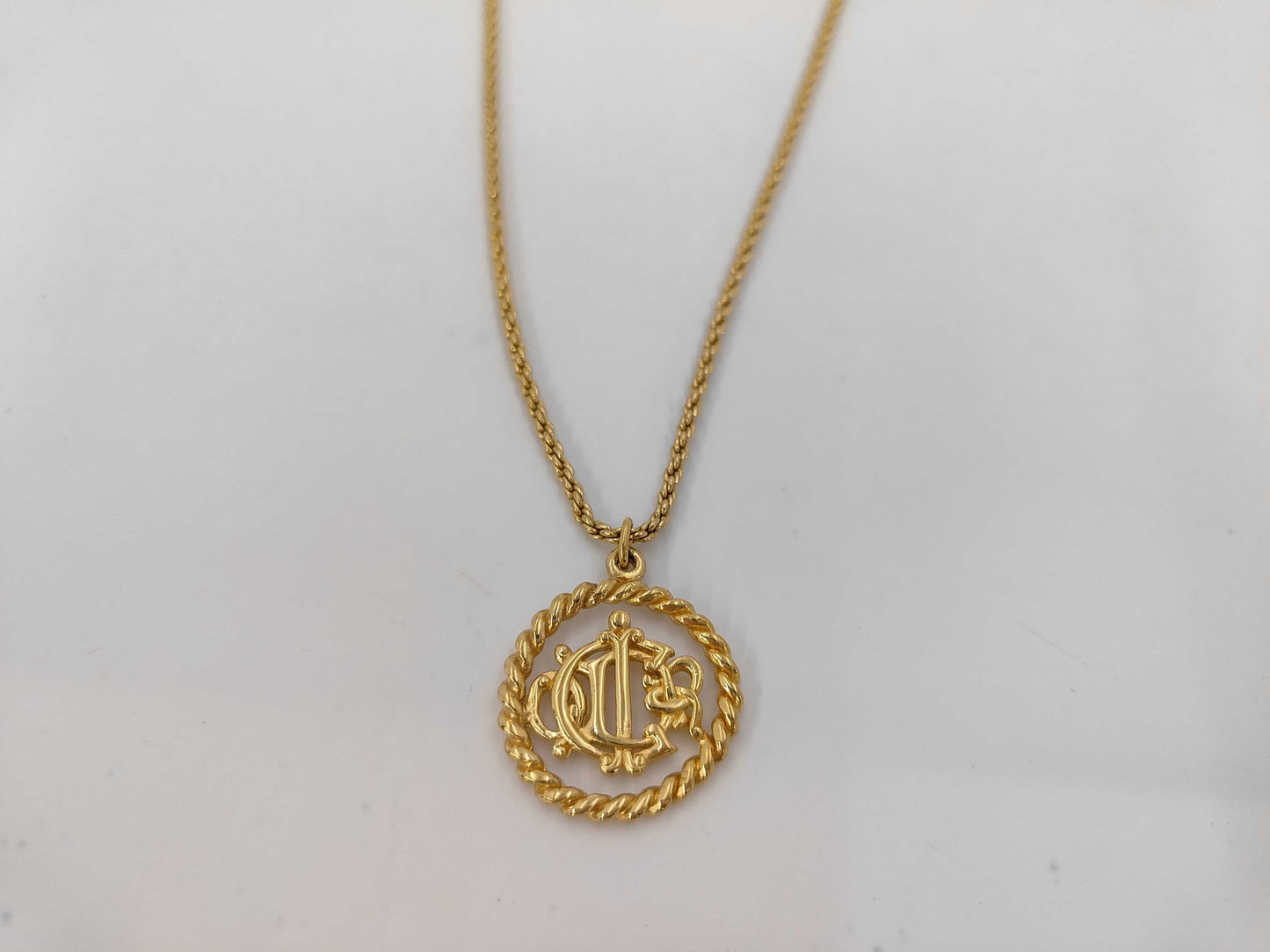 Dior Dior old logo necklace necklace