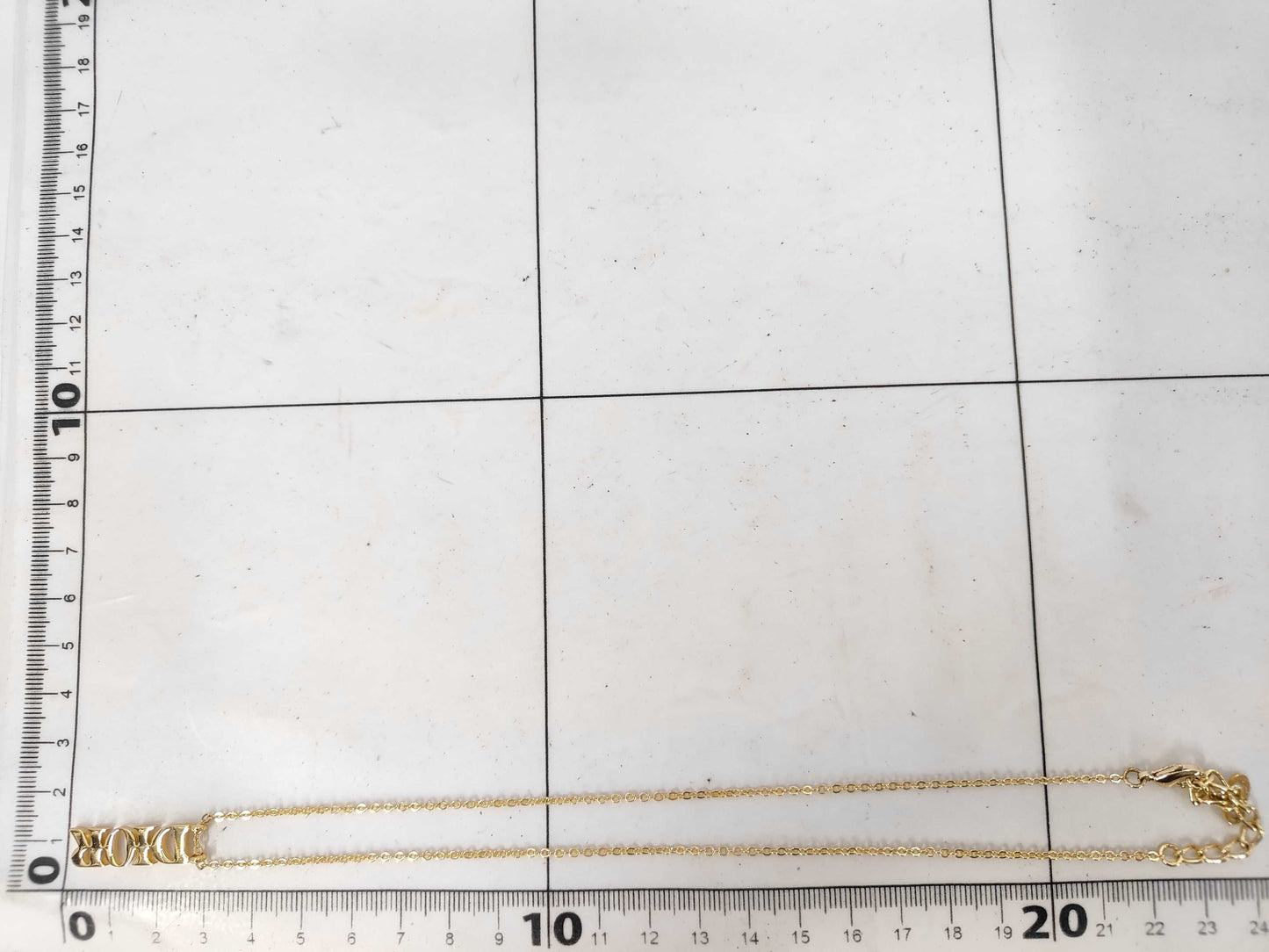 Dior DIOR Logo Charm Necklace Necklace