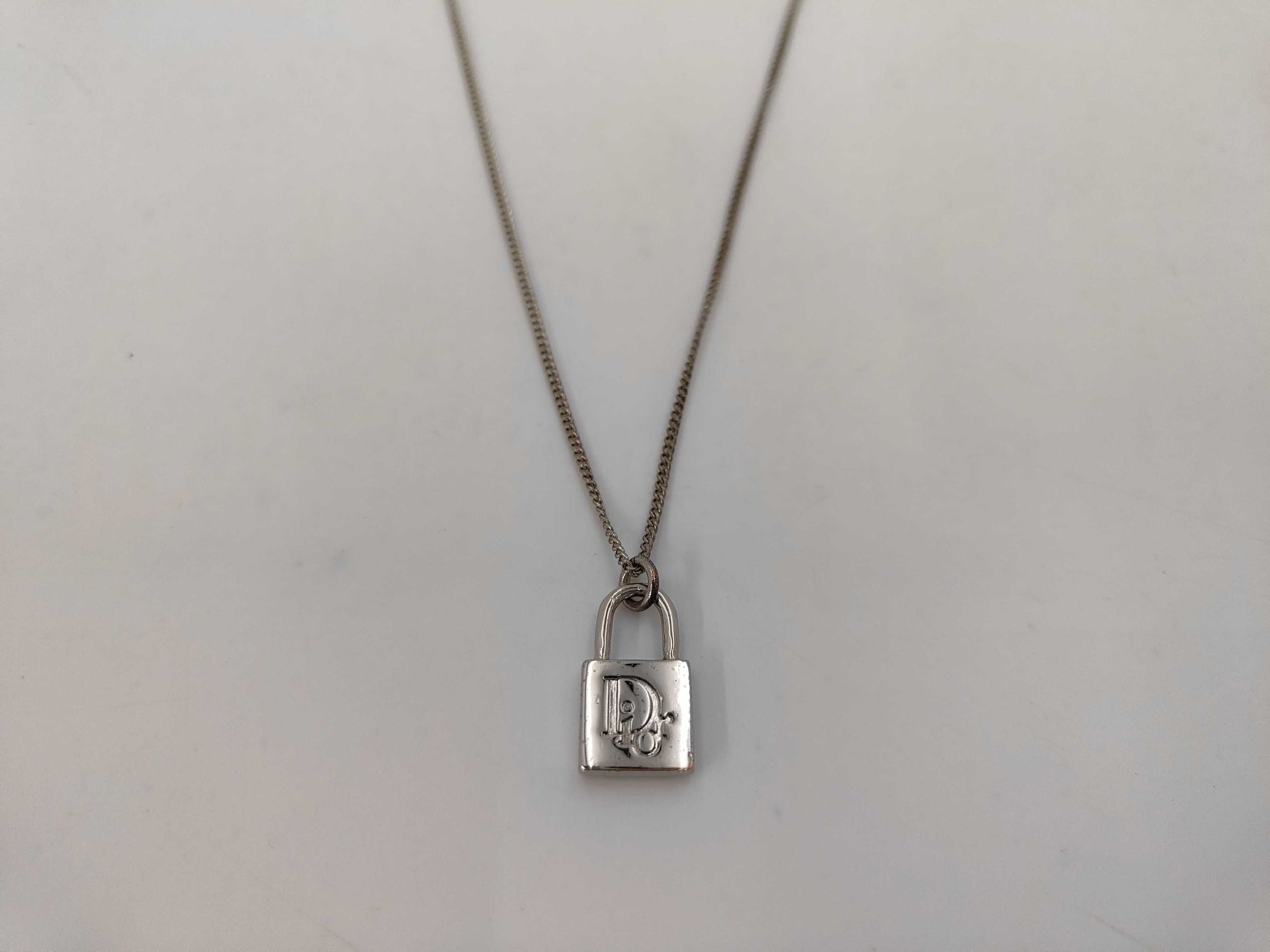 Dior Padlock Motif Necklace Necklace