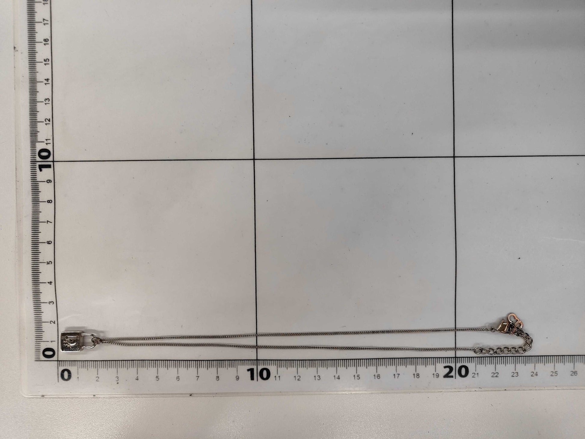 Dior Padlock Motif Necklace Necklace