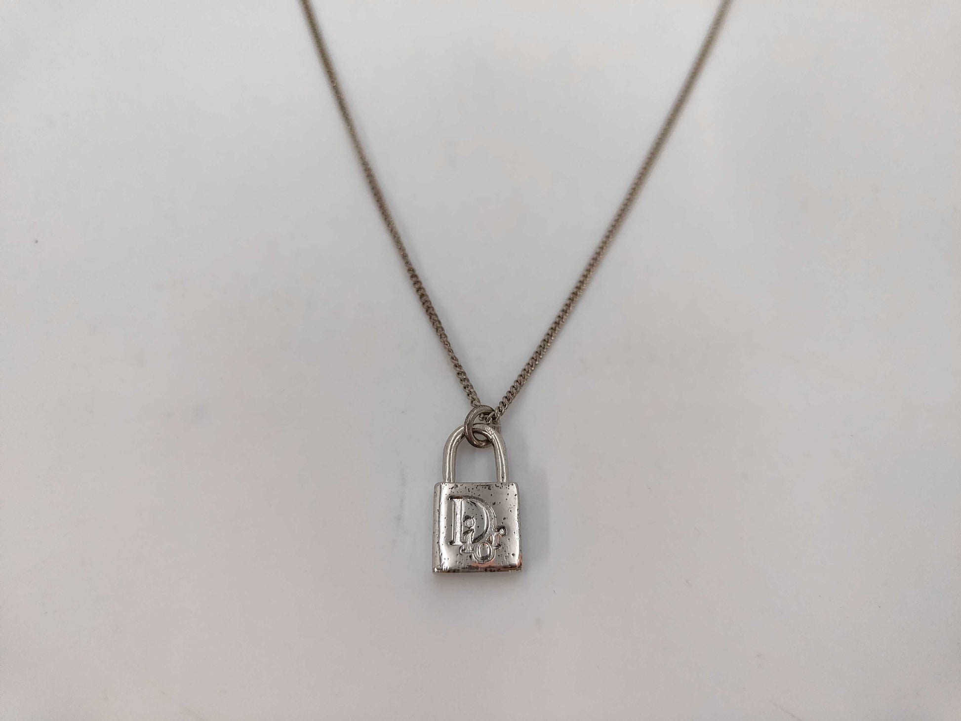 Dior Padlock Motif Necklace Necklace