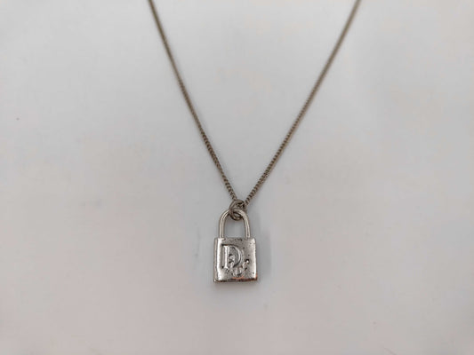 Dior Padlock Motif Necklace Necklace