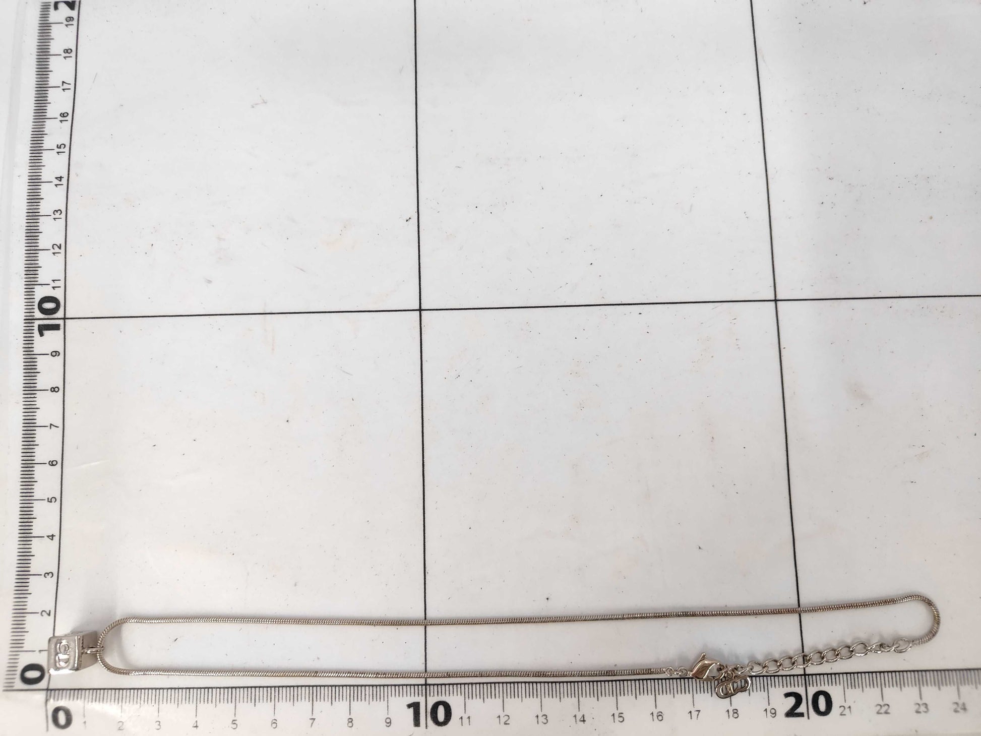 Dior Cube CD Logo Necklace