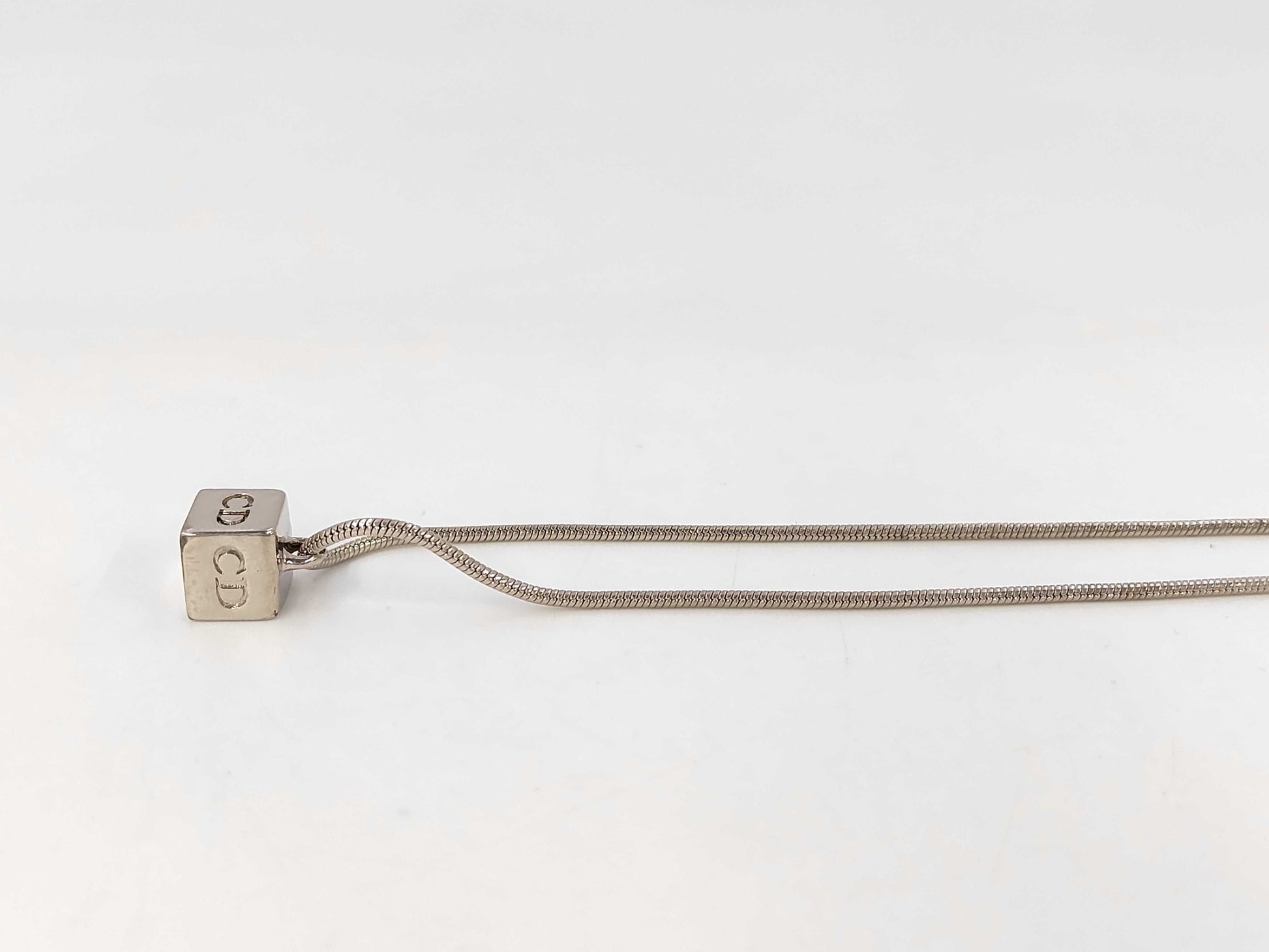 Dior Cube CD Logo Necklace