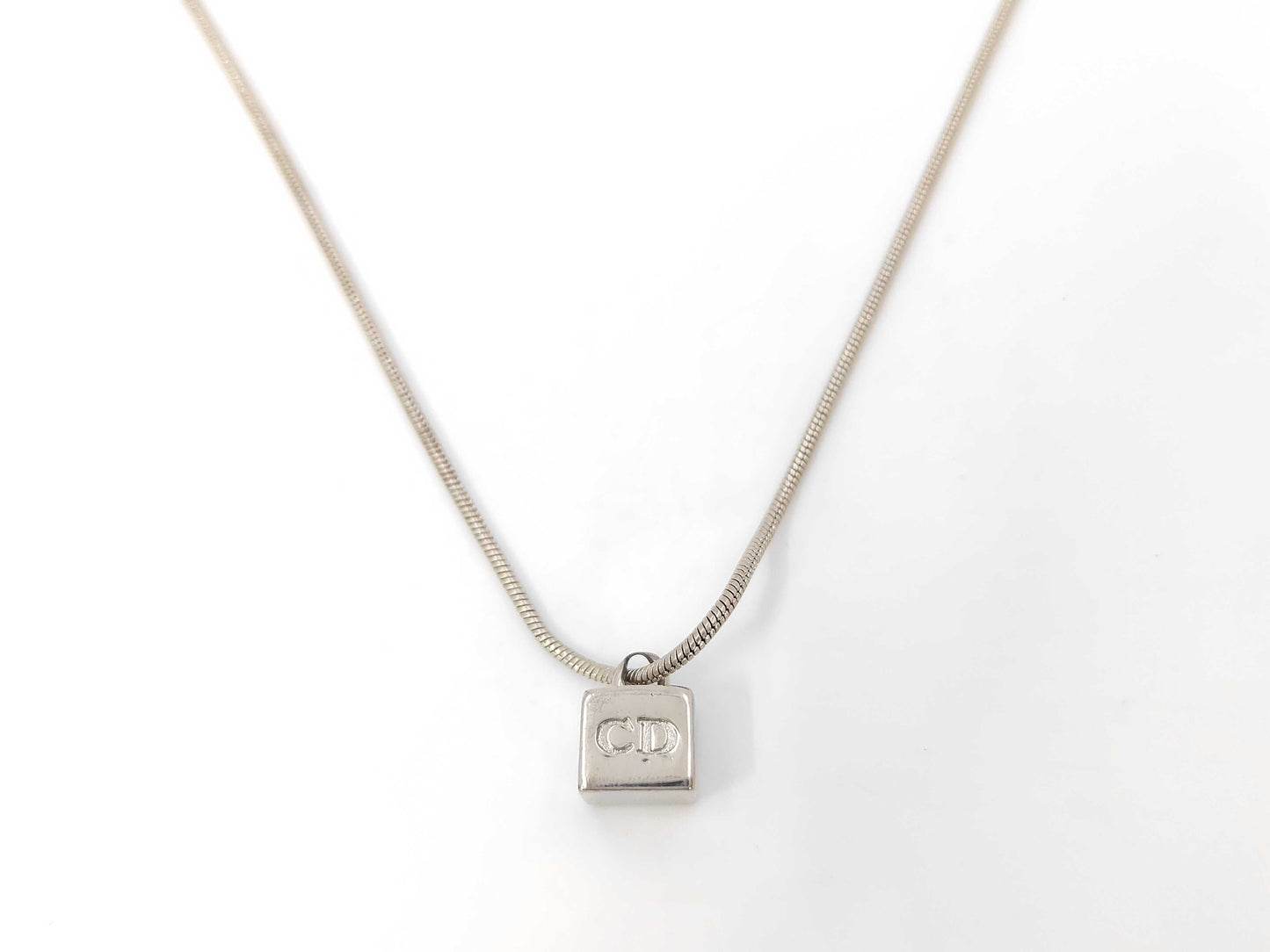 Dior Cube CD Logo Necklace