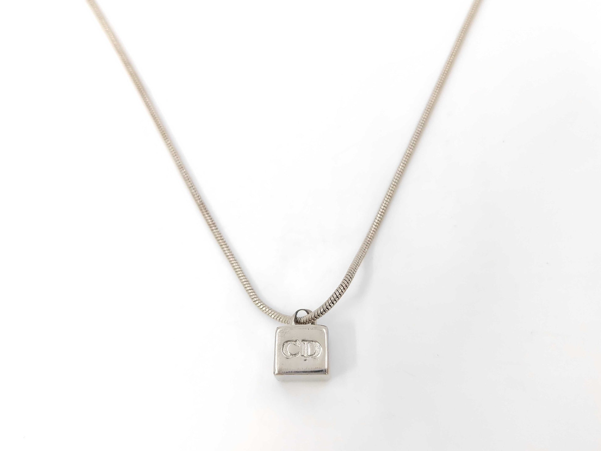 Dior Cube CD Logo Necklace
