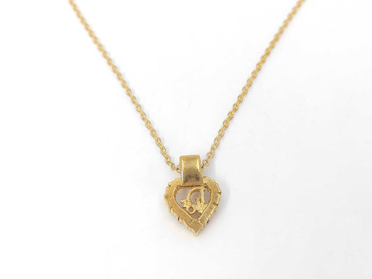 Dior Heart Stone Necklace Necklace