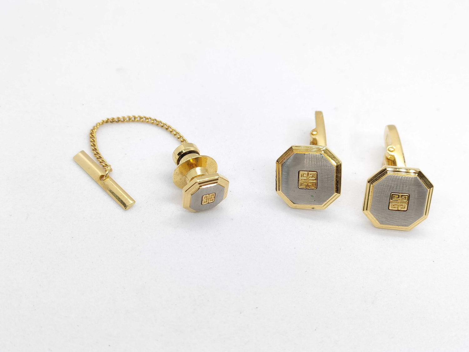 GIVENCHY Cufflinks Set Tie Clip and Cufflinks