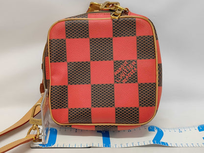 LOUIS VUITTON Damier Pop Chess Messenger Bag N40561 Brown x Red RFID Enabled Shoulder Bag