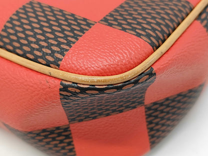 LOUIS VUITTON Damier Pop Chess Messenger Bag N40561 Brown x Red RFID Enabled Shoulder Bag