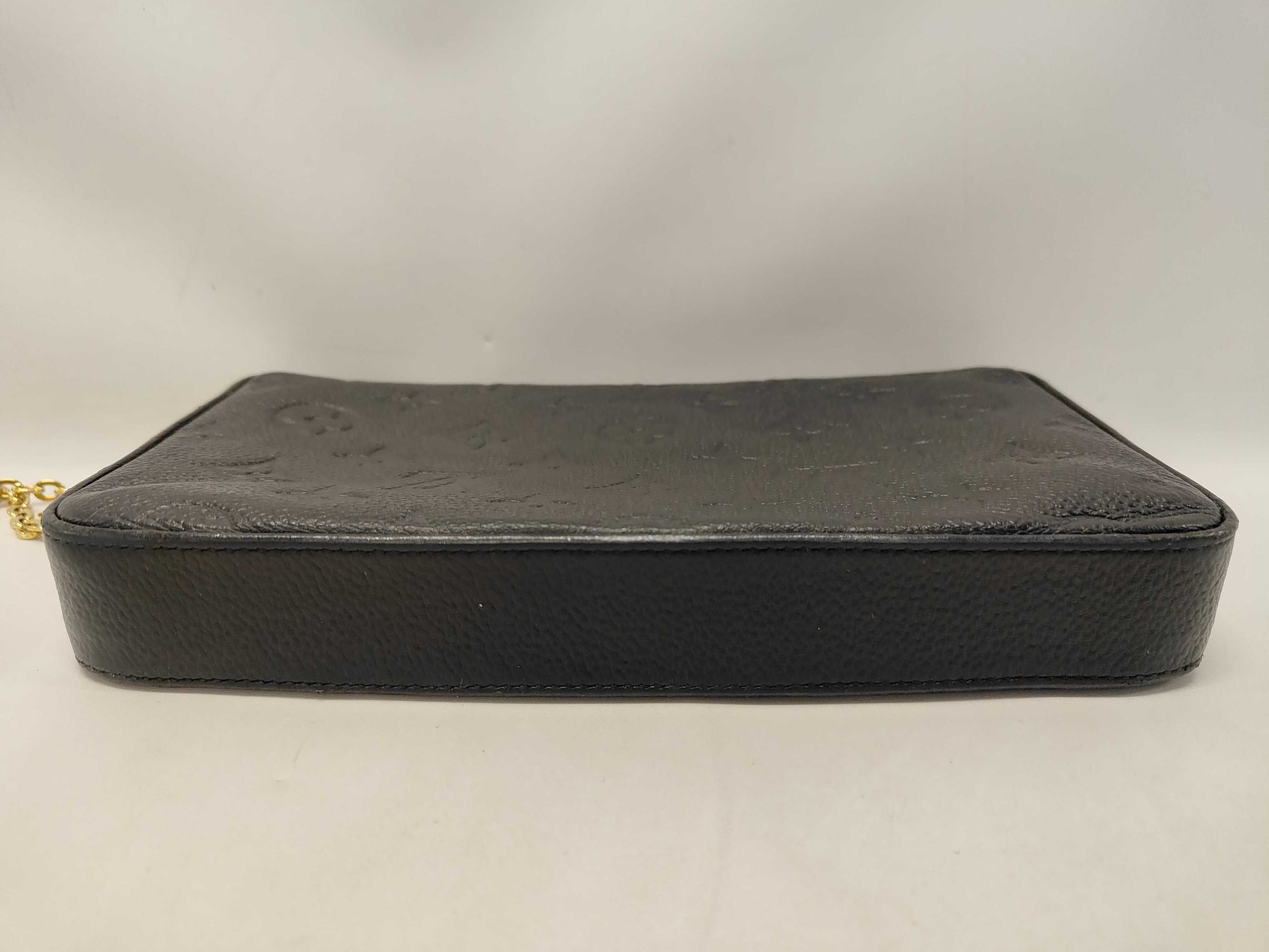 LOUIS VUITTON Monogram Empreinte Pochette Felicie M64064 NZ1138 Black Shoulder Bag