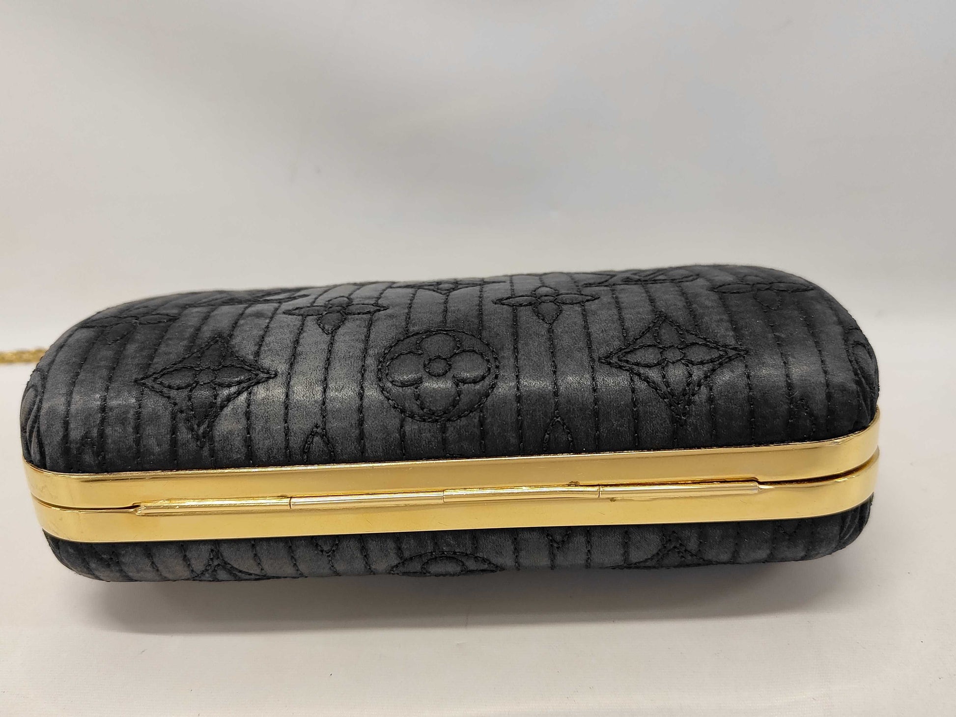 LOUIS VUITTON Monogram Motard Minaudière M95750 PL2008 Black Shoulder Bag