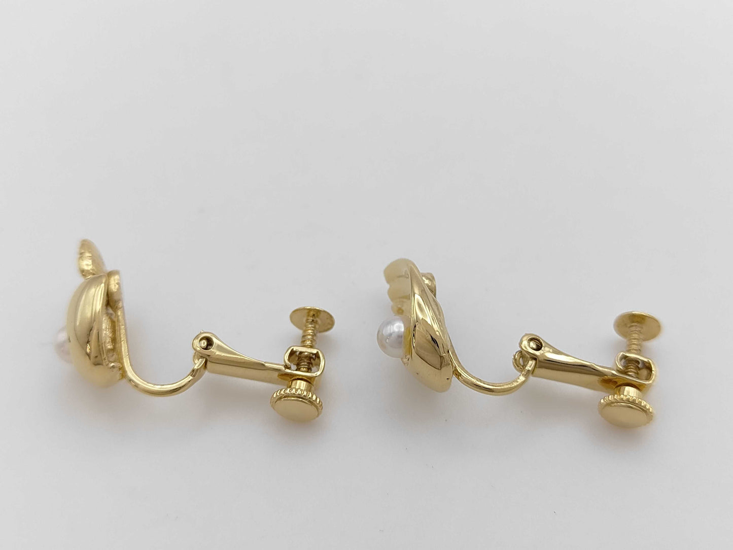 Pearl 4.0mm*2 Metal 5.4g Earrings 