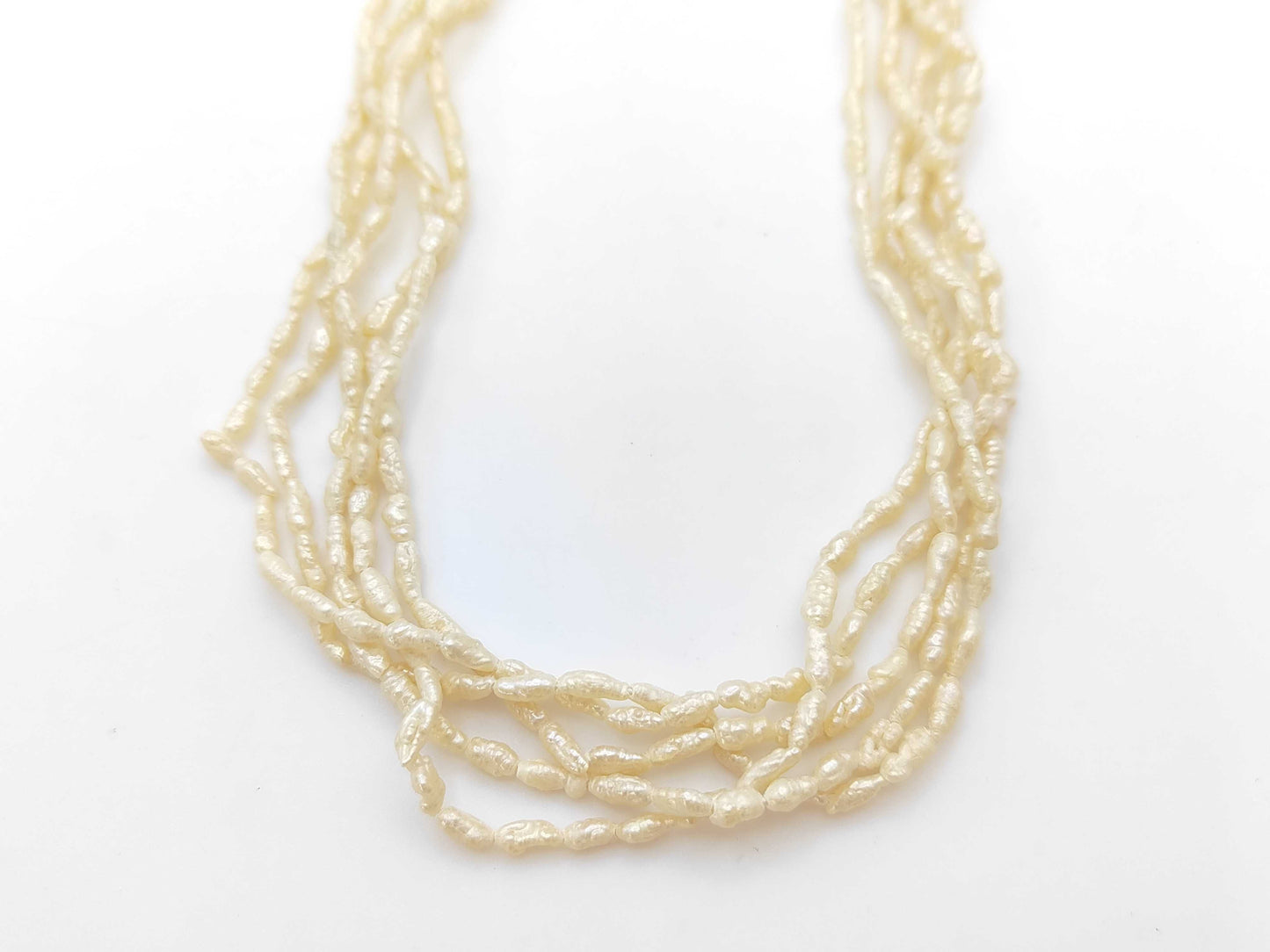 Keshi Pearl Sterling Silver 18.4g Necklace 