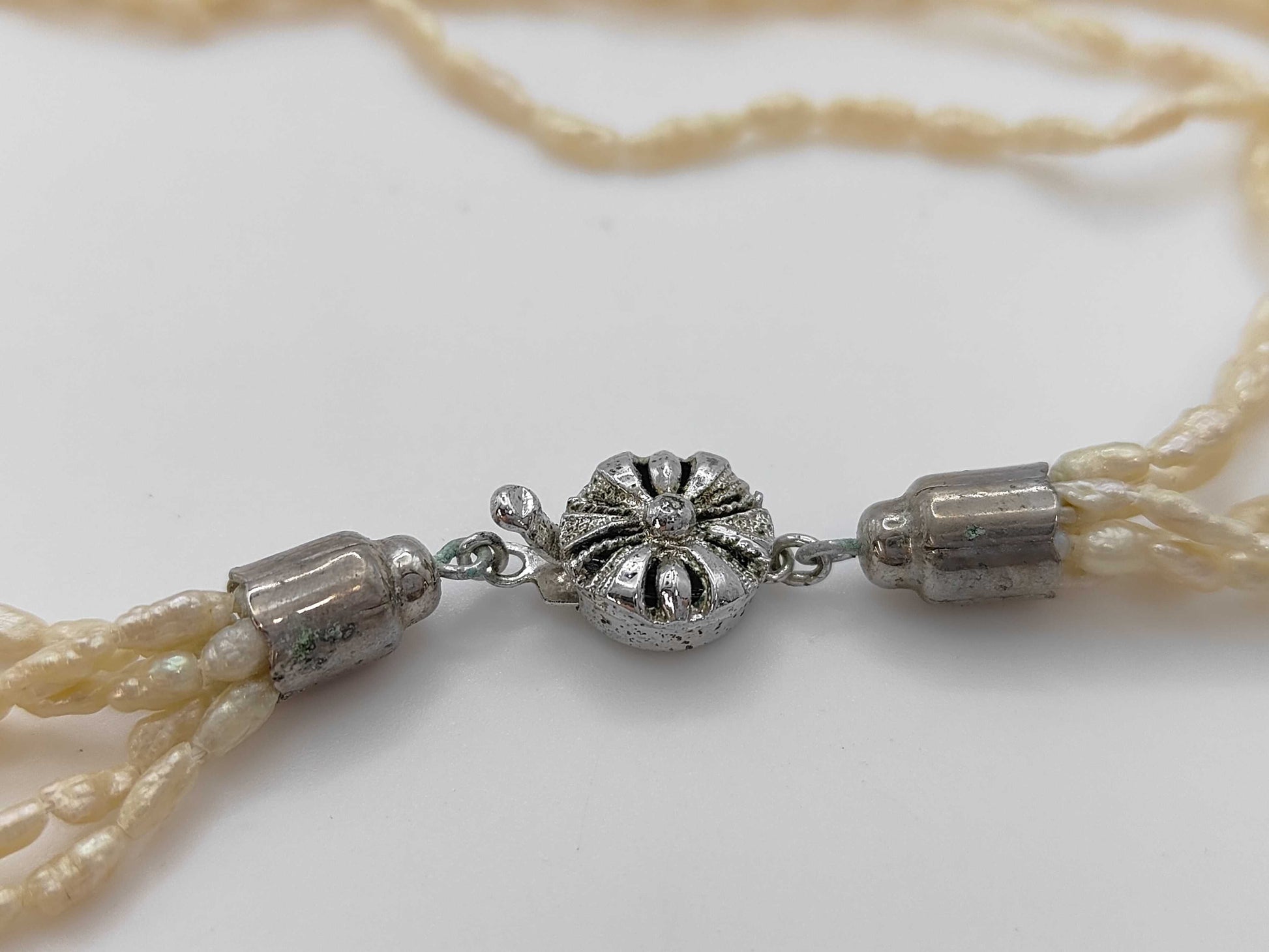 Keshi Pearl Sterling Silver 18.4g Necklace 