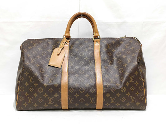 LOUIS VUITTON Monogram Louis Vuitton Monogram Keepall Boston Bag