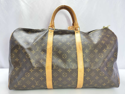 LOUIS VUITTON Monogram LV Keepal Boston Bag