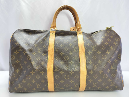 LOUIS VUITTON Monogram LV Keepal Boston Bag