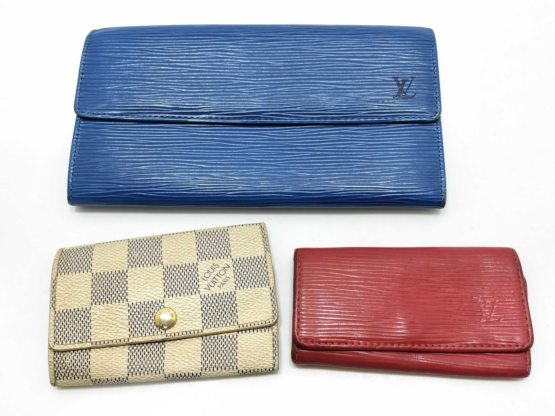 LOUIS VUITTON Epi LV 3-piece wallet