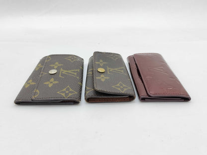 LOUIS VUITTON Monogram LV 3-piece key case/key holder