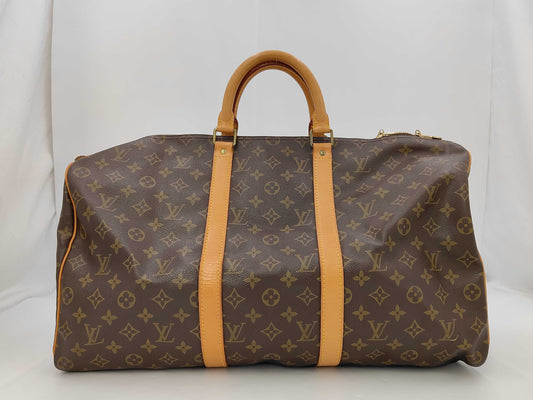 LOUIS VUITTON Monogram Keepall Boston Bag