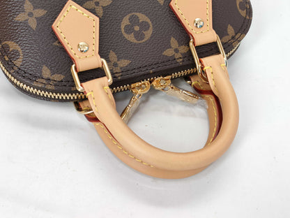 LOUIS VUITTON Monogram Louis Vuitton Nano Alma Monogram M82717 RFID Tag *Unused, Authentic Protective Seal Included Handbag