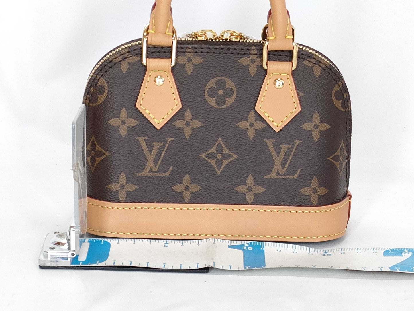 LOUIS VUITTON Monogram Louis Vuitton Nano Alma Monogram M82717 RFID Tag *Unused, Authentic Protective Seal Included Handbag