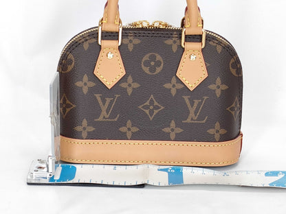 LOUIS VUITTON Monogram Louis Vuitton Nano Alma Monogram M82717 RFID Tag *Unused, Authentic Protective Seal Included Handbag