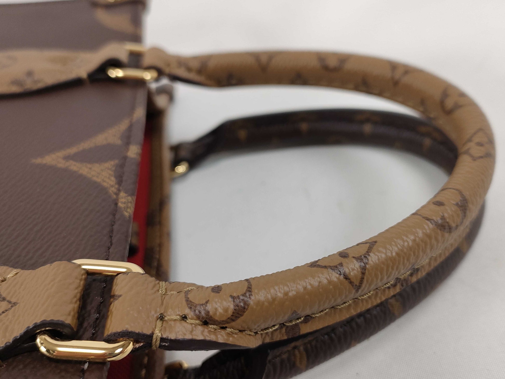 LOUIS VUITTON Monogram Louis Vuitton On the Go PM Coin Purse Monogram Reverse Giant M46373 Handbag