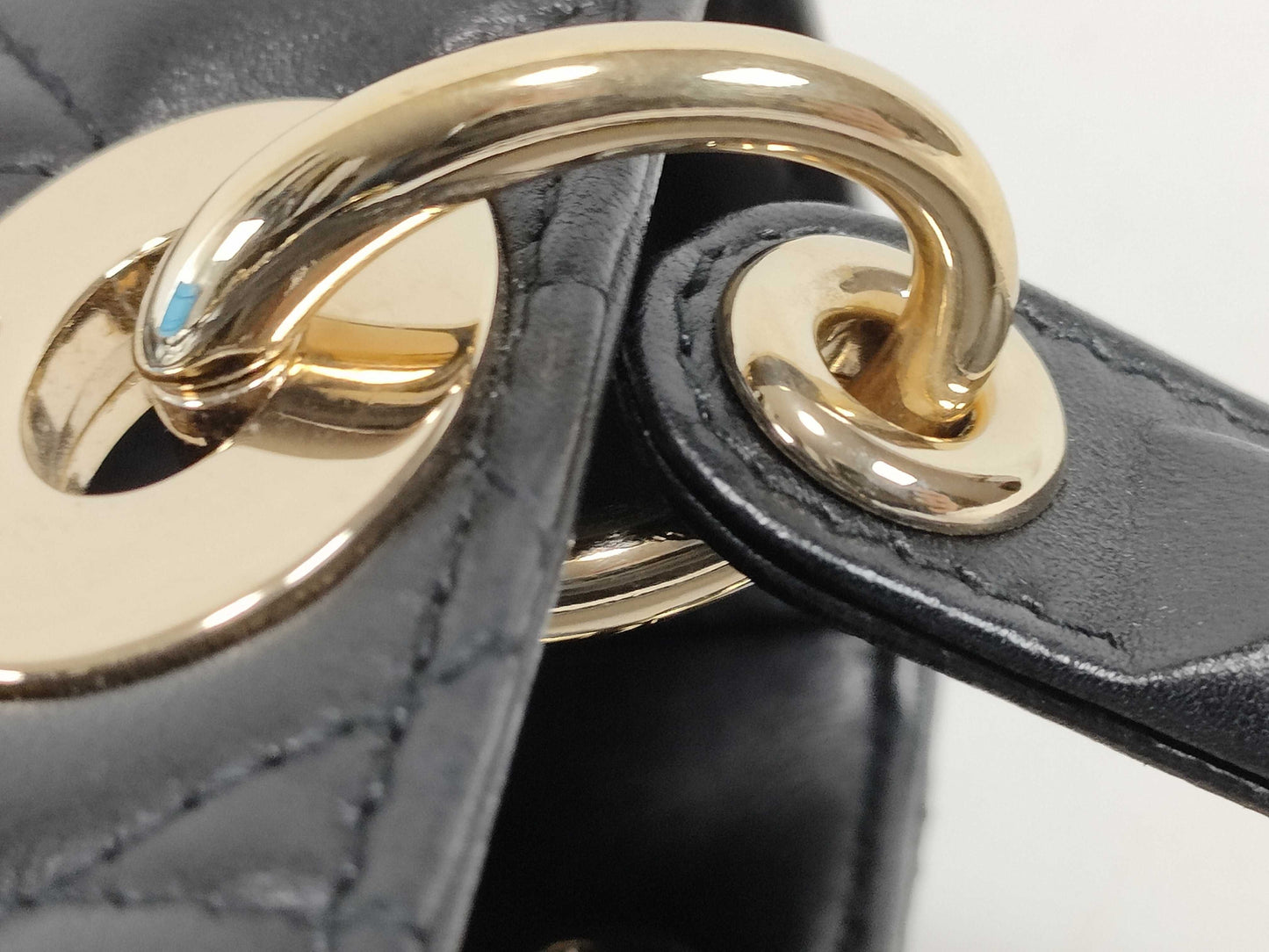 Dior Lady Dior Small Cannage Black Groove 25 Handbag