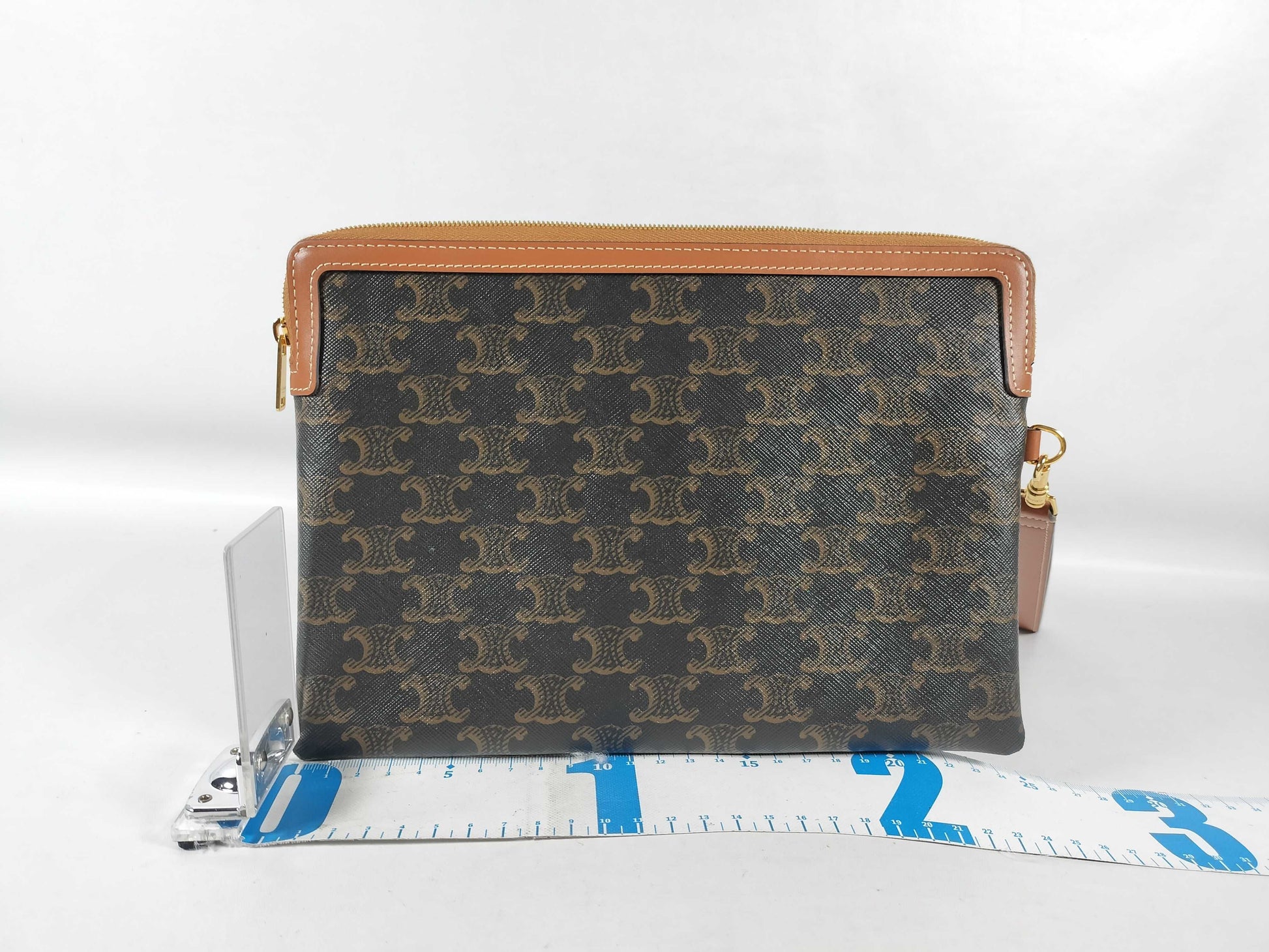 CELINE Small Pouch in Triomphe Canvas 10J502FES.04LU